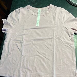 Pink lululemon t-shirt